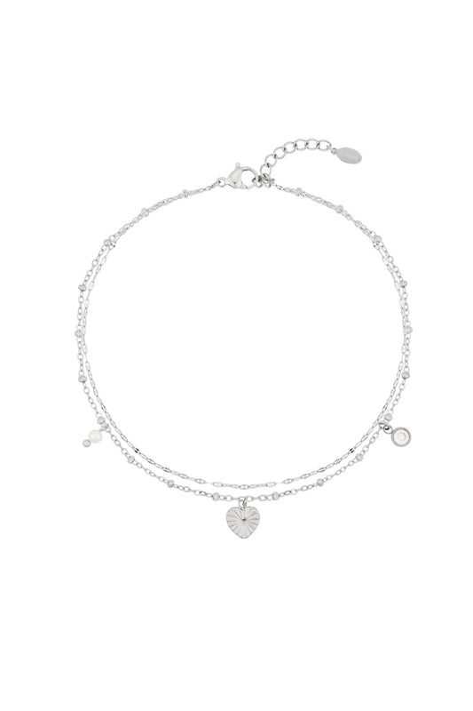 Enkelbandje Love zilver