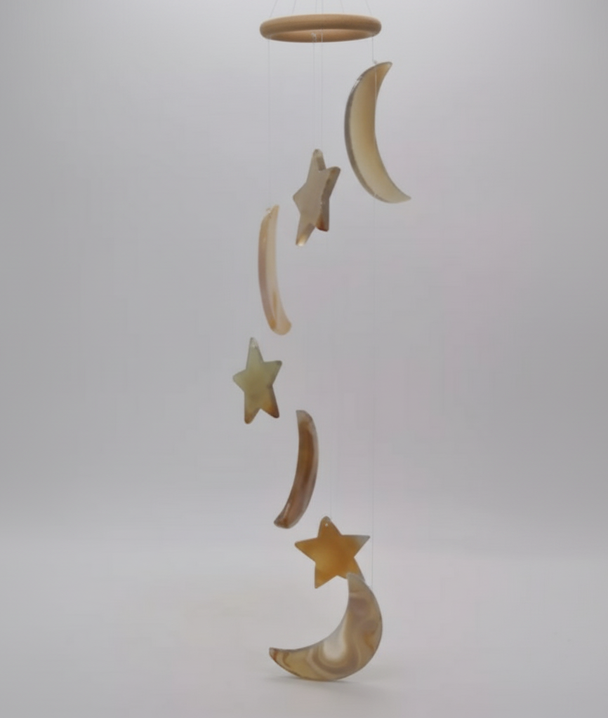 Agaat mobiel - maan & ster