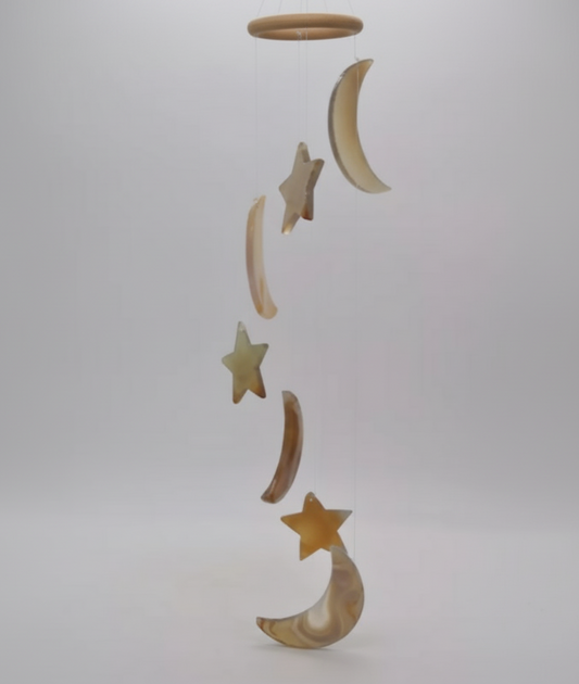 Agaat mobiel - maan & ster