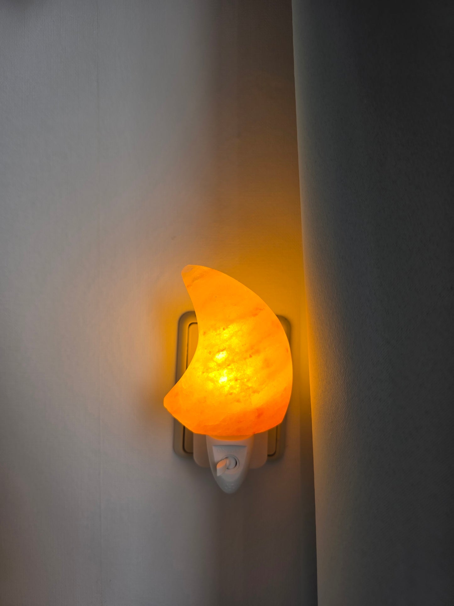 Maan Nachtlampje van Himalaya Zoutsteen