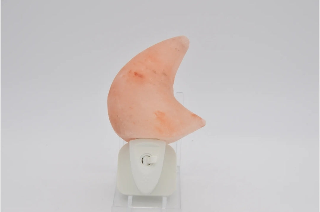 Maan Nachtlampje van Himalaya Zoutsteen